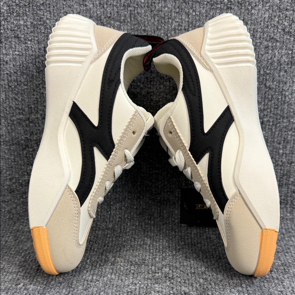 De Florance Cloudea Cream Beige & Black Retro-Style Sneakers Size 5 EU 35 - Picture 4 of 8